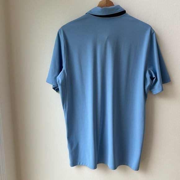 NIKE GOLF MENS BLUE DRI-FIT POLO SHIRT SIZE MEDIUM - Picture 2 of 9